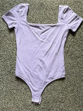 Express purple contour bodysuit XS